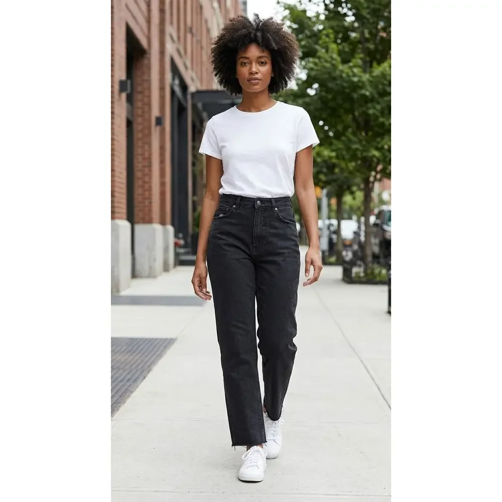 NWT PacSun MOM Jean Black Pants Women Size 32